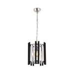 Avonni AV-60186-1K Krom/Siyah Kaplama Modern E27 Metal Cam 25cm Avize