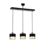 Avonni AV-60193-3Y-BSY Siyah Boyalı 70x15 cm Modern Avize