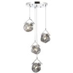 Avonni AV-60215-4KT Krom Kaplama 40 cm Modern Avize