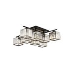 Avonni AV-60230-8BSY Eskitme-Siyah Boyalı 80 cm Modern Avize