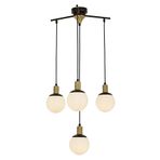 Avonni AV-60273-4BSY Siyah Boyalı Modern Avize