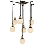 Avonni AV-60273-7BSY Siyah Boyalı Modern Avize