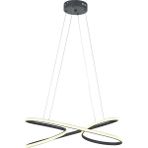 AVONNI AV-60330-GR Gri Boyalı Modern Avize LED Metal Silikon 60x25cm - Renkli - 1