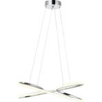 AVONNI AV-60330-K Krom Kaplama Modern Avize LED Metal Silikon 60x25cm - Renkli - 1