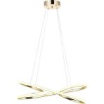 AVONNI AV-60330-S Sarı Kaplama Modern Avize LED Metal Silikon 60x25cm - Renkli - 1