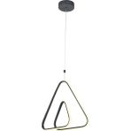 AVONNI AV-60331-GR Gri Boyalı Modern Avize LED Metal Silikon 30x30cm - Renkli