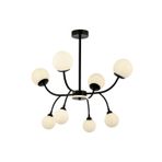 Avonni AV-60386-8BSY Siyah Boyalı G9 Metal Cam 80 cm Modern Avize
