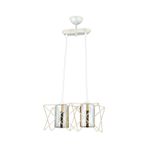 Avonni AV-65076-2Y-KRM Krem Boya Modern Avize E27 Metal Cam H: 70 cm, WxD: 40x20 cm
