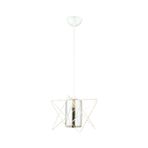 Avonni AV-65076-KRM Krem Boya Modern Avize E27 Metal Cam H: 60 cm, Ø: 20 cm