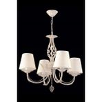 Avonni AV-65112-4F Krem Boya Klasik Avize E14 Metal H: 74 cm, Ø: 55 cm