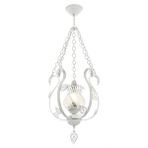 Avonni Av-65119-t Beyaz Boya Klasik Avize E27 Metal Cam 30 Cm Kaplama