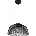 Avonni AV-65120-1BSY Siyah Boya Klasik Avize E27 Metal Cam H: 68 cm, Ø: 37 cm