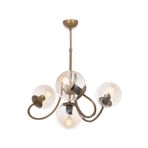Avonni AV-65217-4E Eskitme Kaplama Metal Cam 58 cm Modern Avize