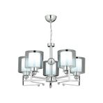 Avonni AV-65227-5K Krom Kaplama Modern Avize E27 Metal Cam H: 62 cm, Ø: 58 cm