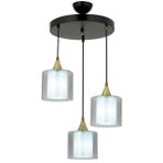 Avonni AV-65233-3T-BSY-F Siyah Boyalı 40 cm Modern Avize