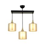 Avonni AV-65233-3Y-BSY-B Siyah Boyalı 60x14 cm Modern Avize