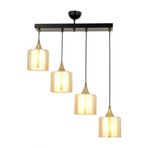 Avonni AV-65233-4Y-BSY-F Siyah Boyalı 70x14 cm Modern Avize