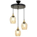 Avonni AV-65234-3T-BSY Siyah Boyalı 40 cm Modern Avize