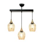 Avonni AV-65234-3Y-BSY Siyah Boyalı 60x10 cm Modern Avize