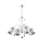 Avonni AV-65236-4K Krom Kaplama Modern Avize E27 Metal Kristal H: 65 cm, Ø: 56 cm