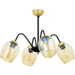 Avonni AV-65238-4BSY Siyah Boyalı 60 cm Modern Avize