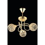 Avonni Av-7013-109-3s Gold Kaplama Modern Avize E27 Metal Cam 50 Cm