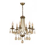 Avonni AV-7013-127-6E Eskitme Kaplama Modern Avize E14 Metal Kristal H: 80 cm, Ø: 50 cm