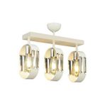Avonni Av-7013-380-3s-b Beyaz Boya Modern Avize E27 Metal Kristal 30x12 Cm Kaplama