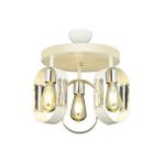 Avonni Av-7013-380-3y-b Beyaz Boya Modern Avize E27 Metal Kristal 40 Cm Kaplama