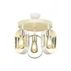 Avonni AV-7013-380-3Y-B Beyaz Boya Modern Avize E27 Metal Kristal H: 30 cm, Ø: 40 cm