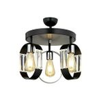 Avonni Av-7013-380-3y-bsy Siyah Boya Modern Avize E27 Metal Kristal 40 Cm Kaplama