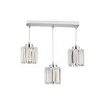 Avonni AV-7013-383-3S-K Krom Kaplama Modern Avize E27 Metal Kristal H: 80 cm, WxD: 30x12 cm