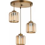 Avonni Av-7013-383-3y-e Eskitme Kaplama Modern Avize E27 Metal Kristal 30 Cm