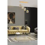 Avonni Av-7013-383-4s-s Gold Kaplama Modern Avize E27 Metal Kristal 40x12 Cm