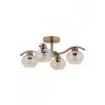 Avonni AV-7013-390-4E Eskitme Kaplama Modern Avize E27 Metal Cam H: 25 cm, Ø: 65 cm