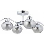 Avonni AV-7013-390-4K Krom Kaplama Modern Avize E27 Metal Cam H: 25 cm, Ø: 65 cm