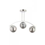 Avonni AV-7013-391-3K Krom Kaplama Modern Avize E27 Metal Cam H: 50 cm, Ø: 60 cm