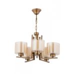 Avonni AV-7013-395-5E Eskitme Kaplama Modern Avize E27 Metal Cam H: 60 cm, Ø: 50 cm