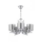 Avonni AV-7013-395-5K Krom Kaplama Modern Avize E27 Metal Cam H: 60 cm, Ø: 50 cm