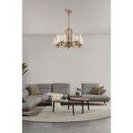 Avonni Av-7013-396-5e Eskitme Kaplama Modern Avize E27 Metal Kristal 50 Cm