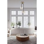 Avonni Av-7013-450-2e Eskitme/siyah Kaplama Modern Avize E27 Metal Cam 27 Cm