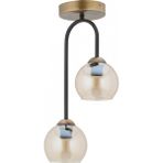 Avonni AV-7013-450-2E Eskitme/Siyah Kaplama Modern Avize E27 Metal Cam H: 50 cm, Ø: 27 cm - Eskitme Siyah