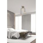 Avonni AV-7013-450-3E Eskitme/siyah Kaplama Modern Avize E27 Metal Cam 35 cm