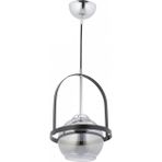 Avonni AV-7013-457-TK Krom Kaplama Modern Avize E27 Metal Cam H: 26 cm, Ø: 18 cm
