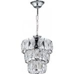 Avonni AV-7013-518-TK Krom Kaplama Modern Avize E27 Metal Kristal H: 50 cm, Ø: 21 cm