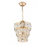 Avonni AV-7013-518-TS Sarı Kaplama Modern Avize E27 Metal Kristal H: 50 cm, Ø: 21 cm