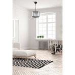 Avonni AV-7013-520-T3-BSY Siyah Boya Modern Avize E27 Metal Kristal 23 cm