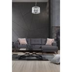 Avonni AV-7013-520-T3-K Krom Kaplama Modern Avize E27 Metal Kristal H: 60 cm, Ø: 23 cm