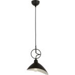 Avonni AV-9127-1BSY Siyah Boya Modern Avize E27 Metal H: 80 cm, WxD: 24x20 cm