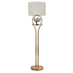 Avonni E27 Metal Kumaş 45 cm Eskitme Kaplama Lambader